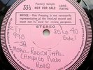 Chopin / Albeniz / Mendelssohn - Moriz Rosenthal **Decca DSLO 40 Test Press LP**