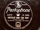 JAZZ: CLARENCE WILLIAMS JUG BAND - ‘CHIZZLIN’ SAM’ ‘RACE SERIES’ PARLOPHONE 78