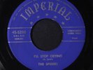 SPIDERS: I'll Stop Crying / Tears Began To Flow 45 (clean ) Vocal Groups