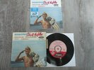 45t biem 7878 languette JOHNNY HALLYDAY +réédition vinyle bleu chante les filles