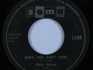 Rockabilly 45 MIKE GLIDEN Baby, You Don't Care SOMA HEAR