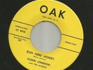 ROCKABILLY - GLENN JOHNSON - RUN HERE HONEY  - HEAR -1957 OAK