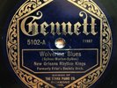 78rpm 1920s NEW ORLEANS RHYTHM KINGS- Wolverine BLUES GENNETT  in E/E-