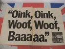 PINK FLOYD Animals 1977 Original DOUBLE PAGE SPREAD ADVERT/POSTER Top Rarity