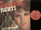 LP ORIETTA BERTI DOLCEMENTE 1968 1° STAMPA BIEM SLPHM/D 184 181 CALABRESE JARRE