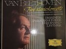 Kempff, leitner, beethoven 5 piano concertos german box 4 lps DGG 138770/3