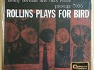 SONNY ROLLINS PLAYS FOR BIRD ANALOGUE PRODUCTIONS 200G VINYL 2014 SEALED #536