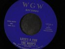 WERP'S: Love's A Fire / Shades Of Blue 45 (sl warp, Garage Psych) Rock & Pop
