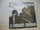 NO FOR AN ANSWER 1989 a thought crusade NEW/SEALED ORGNL HAWKER HARDCORE PUNK LP
