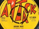 DERRICK HARRIOTT / CRYSTALITES   Brown Baby / Vers,   UK ATTACK ATT8056 45 EX+
