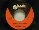 BARBARA LYNN: YOU'LL LOSE A GOOD THING / LONELY HEARTACHE. 45 RPM. VG
