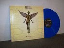 NIRVANA IN UTERO BLUE VINYL KURT COBAIN RECORD