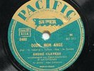 ANDRE CLAVEAU dodo mon ange / couci-couca DISQUE 78 tours PACIFIC 2482