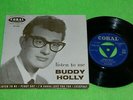 BUDDY HOLLY : Listen to me EP - Original 1958 UK tri centre 7