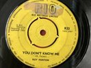 Roy Panton , You Don't Know Me, Dr No , 7 