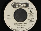 JACKIE ROSS: A One Woman's Man / Take The Weight Off Me 45 (dj, hazy spots, pla
