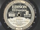 Edison Diamond Disc Record with Unusual Dealer's Imprint Label from Texas