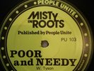 Misty In Roots ?– Poor And Needy / Follow Fashion Vinyl Record Schallplatte