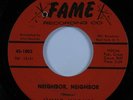 Northern Soul 45 JIMMY HUGHES Neighbor, Neighbor FAME HEAR