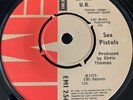 Sex Pistols Anarchy In The UK 7” EMI Records EMI 2566 Chris Thomas B Side Rare