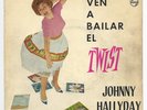 EP espagnol 432593 de Johnny Hallyday Ven a bailar el twist vinyle jaune VG+