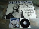 LP MADONNA - TRUE BLUE 1986 + riesen World Tour Poster + Sticker RAR