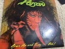 Poison  Vinyl LP Open Up and Say Ahh  1988 Enigma / Capitol Records
