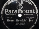 JOE SMITH-Rare Blues 78-Heart Breakin' Joe & African Rag-PARAMOUNT #14004