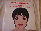 LIZA MINNELLI live at carnegie hall, 2 lp set ANDY WARHOL COVER ART, 1981