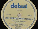 78 Max Roach Quartet DEBUT 502  Jazz Bop  E-