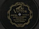 WHITEMAN, Paul, O. Sea Burial/ Caprice Futuristic. 12