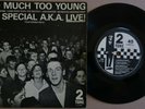 The Special AKA featuring RICO 2Tone TOO MUCH TOO YOUNG TT7 Two Tone Paper Label