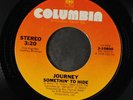 JOURNEY: Lights / Somethin' To Hide 45 Rock & Pop