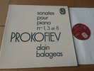PROKOFIEV PIANO SONATAS 1 3 8 ALAIN BALAGEAS CALLIOPE LP FRANCE