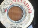 DENNIS BROWN - Things in Life, Orig 1973 reggae on Matador label