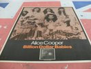 ALICE COOPER Billion Dollar Babies 1972 Original  Melody Maker ADVERT/POSTER