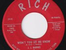 J.J. BARNES Won't You Let Me Know MONSTER r&b dancer Detroit northern soul HEAR