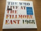 THE WHO 'LIVE AT THE FILLMORE EAST 1968 '  2018 POLYDOR RECORDS 3 LP SET 6744480
