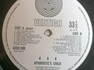 Aphrodites Child LP 666 UK Vertigo Swirl 1st Press FANTASTIC COVER & AUDIO PROG