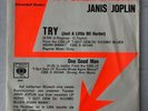 JANIS JOPLIN Try (Just A Little Bit Harder) 1970 GERMANY 45 PROMO Only 7