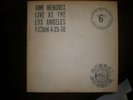 JIMI HENDRIX LIVE AT THE LOS ANGELES FORUM 4-25-70 2 LP RUBBER DUBBER RECORDS