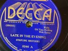 Decca 5246 Stripling Brothers LATE IN THE EVENING 78 rpm Country Alabama Duo EE+