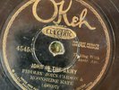 Okeh 45458 Fiddlin' John Carson & MS Kate LET MY DOG ALONE 78 rpm Country 30' V+