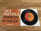 SEX PISTOLS -  ANARCHY IN THE UK 1976 BELGIUM 7” VINYL PUNK CLASH