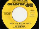 Joe Hinton - Don't Tell Her The Truth / Funny - Dunhill Goldies 45 ABC *Listen*