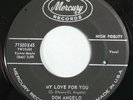 HEAR IT 60's Doo-Wop 45 rpm record Don Angelo w/group 
