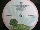 John Cale LP Fear UK Pink Island Rim 1st press A-1U B-1U &INNER INCREDIBLE VINYL