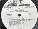 Gram Parsons – GP 1973 rock LP RARE WHITE LABEL PROMO R.I.P. Reprise vinyl rec