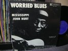 Mississippi John Hurt Worried Blues LP Piedmont PLP 13161 DELTA BLUES Vinyl 1964