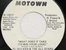 JR. WALKER What Does It Take MOTOWN 45 northern soul promo VG++